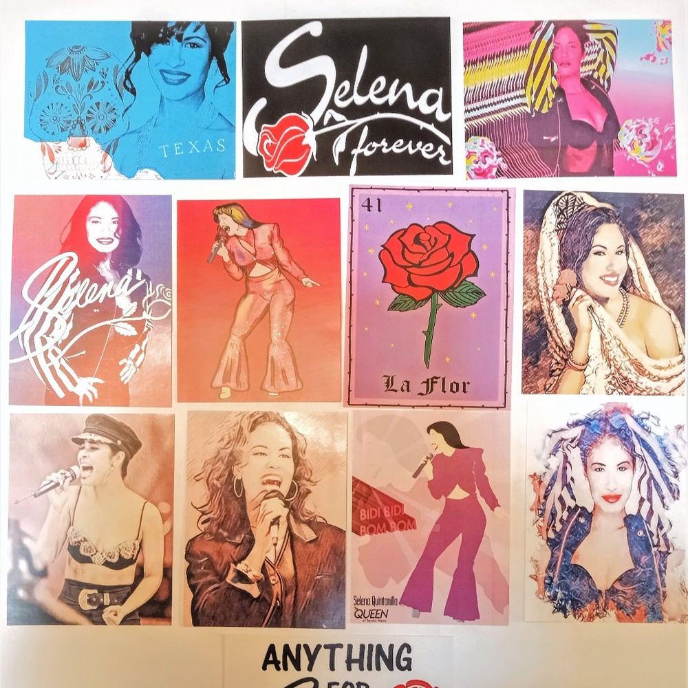 Large Selena Stickers Set of 12!